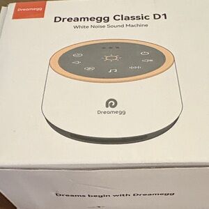 Dreamegg White Noise Sound Machine with Orange Accent‎